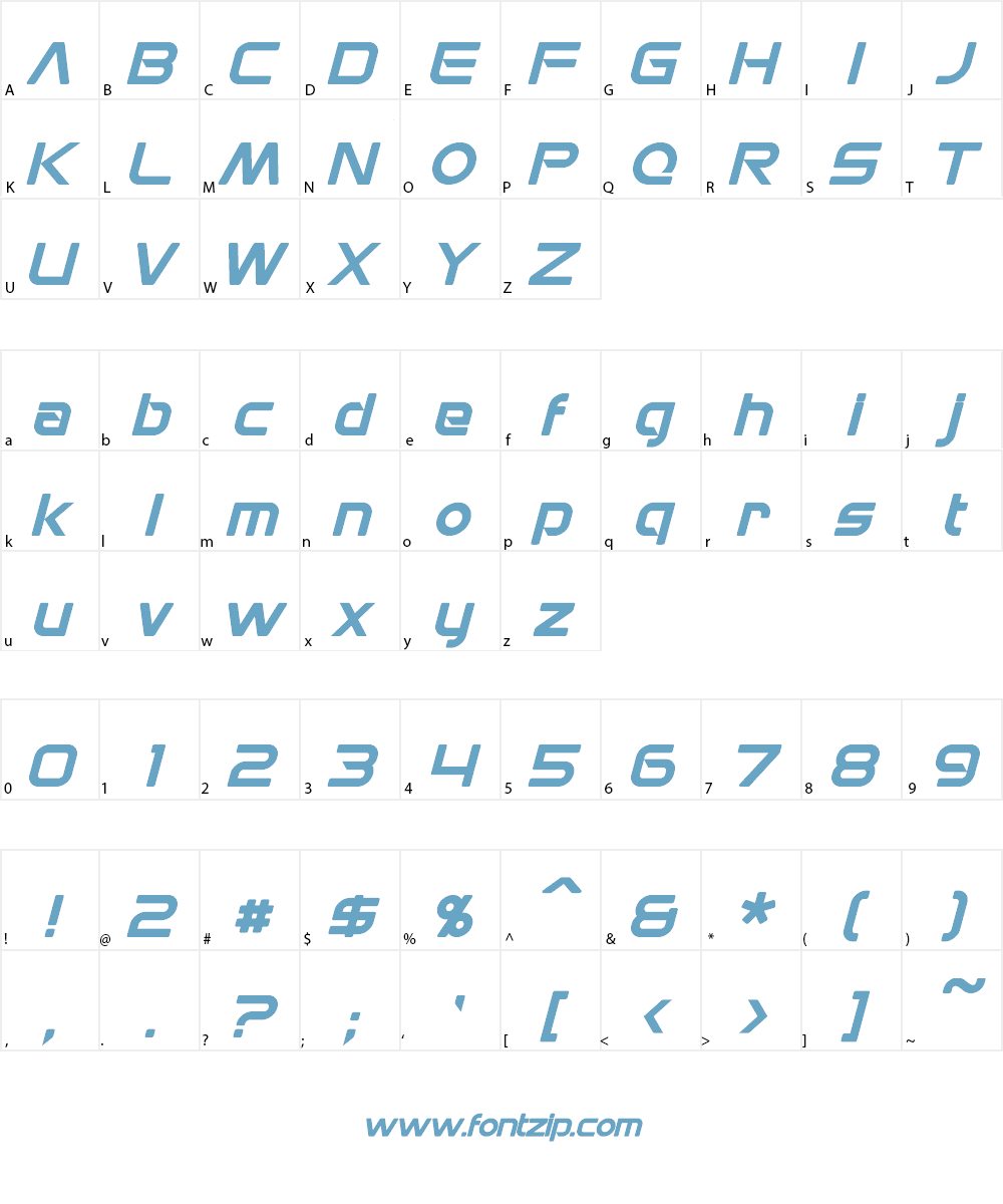 Mons Olympia Font Character